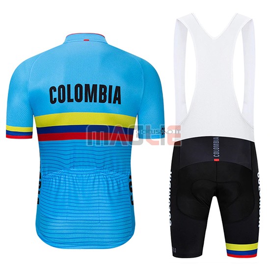 Maglia Colombia Manica Corta 2019 Blu - Clicca l'immagine per chiudere